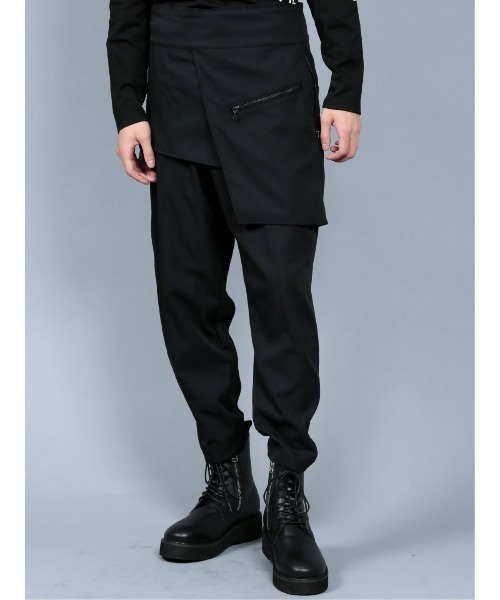 SHELLAC(シェラック)の「シェラック/SHELLAC スカート脱着パンツ(その他パンツ・メンズ・ブラック・LARGE/MEDIUM)」の2枚目の写真