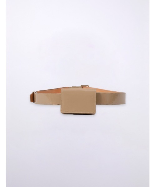 MR.GENTLEMAN(ミスタージェントルマン)の「BELT POUCH(ベルト・メンズ・ブラック/マルチ/ベージュ・FREE)」の1枚目の写真