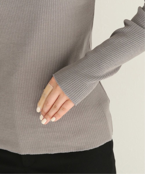 journal standard L'essage（ジャーナルスタンダードレサージュ）の「カミーノテレコハイネックプルオーバー◆（Tシャツ/カットソー・レディース・ブラック/ベージュ/グレー・FREE）」の7枚目の写真