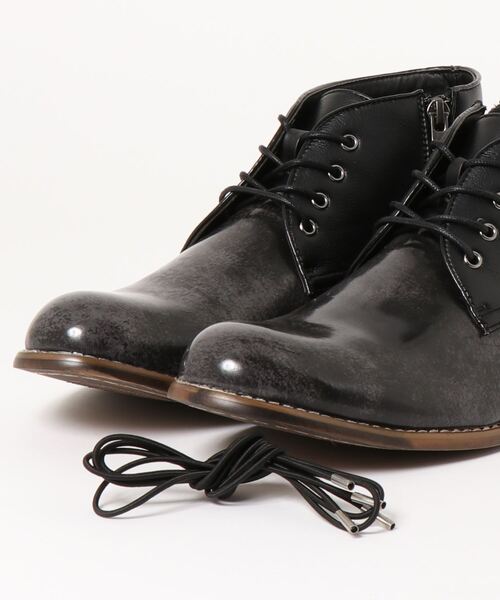 HIDEAWAYS NICOLE（ハイダウェイニコル）の「チャッカブーツ（ブーツ・メンズ・ダークブラウン/グレー/ボルドー・25.5cm/26.5cm/27.5cm）」の5枚目の写真