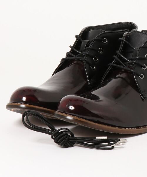 HIDEAWAYS NICOLE（ハイダウェイニコル）の「チャッカブーツ（ブーツ・メンズ・ダークブラウン/グレー/ボルドー・25.5cm/26.5cm/27.5cm）」の4枚目の写真