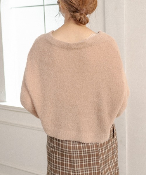 OLIVE des OLIVE(オリーブデオリーブ)の「可愛さと細さ両立!ふわシャギーニット(ニット/セーター・レディース・ライトグレー/オフホワイト/サックスブルー/ピンク/ライトブラウン・FREE)」の20枚目の写真