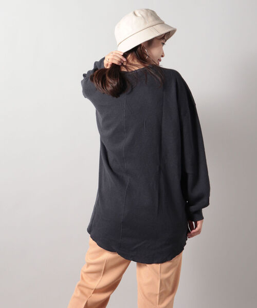 FREDY&GLOSTER(フレディアンドグロスター)の「【sportswear/スポーツウェア】Honeycomb サーマルロンT #w1524-598(Tシャツ/カットソー・レディース・キナリ/オリーブ/チャコールグレー・FREE)」の17枚目の写真