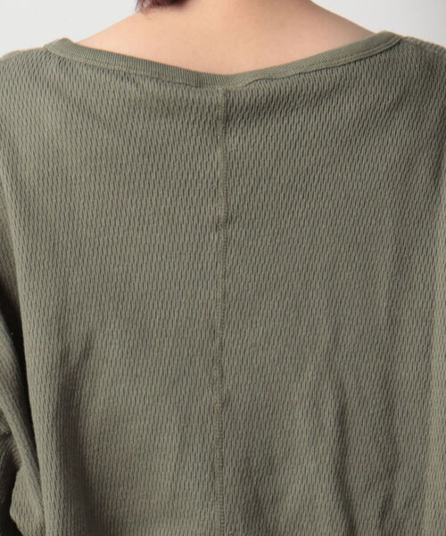 FREDY&GLOSTER(フレディアンドグロスター)の「【sportswear/スポーツウェア】Honeycomb サーマルロンT #w1524-598(Tシャツ/カットソー・レディース・キナリ/オリーブ/チャコールグレー・FREE)」の21枚目の写真