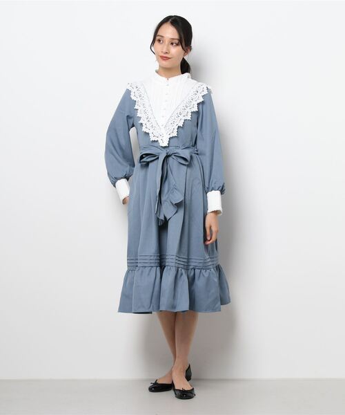 axes femme kawaii クラシックドールワンピース ブルー M axes femme - axes kawaii クラシックドールOP ブルーの通販 by