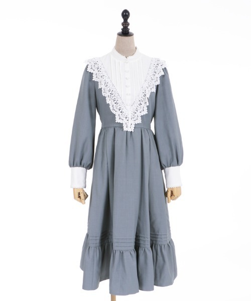 u*d様 アクシーズファム クラシック ドール ロング ワンピース ダークブルー axes femme（アクシーズファム）の「クラシックドールワンピース