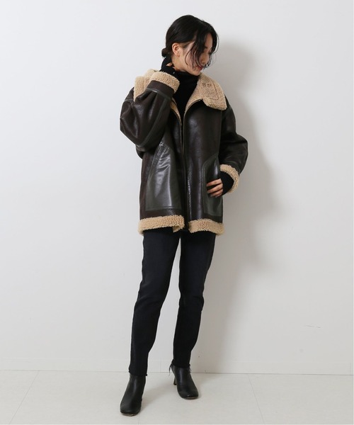 journal standard L'essage（ジャーナルスタンダードレサージュ）の「アビエータージャケット◆（その他アウター・レディース・ブラウン・フリー）」の16枚目の写真