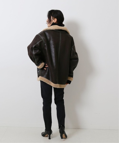 journal standard L'essage（ジャーナルスタンダードレサージュ）の「アビエータージャケット◆（その他アウター・レディース・ブラウン・フリー）」の2枚目の写真