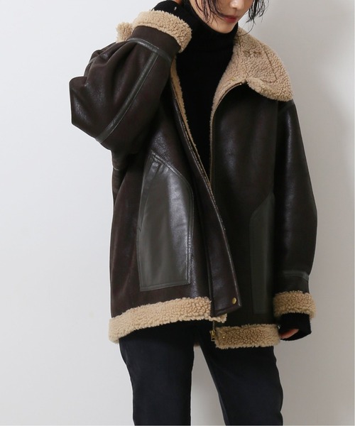 journal standard L'essage（ジャーナルスタンダードレサージュ）の「アビエータージャケット◆（その他アウター・レディース・ブラウン・フリー）」の13枚目の写真