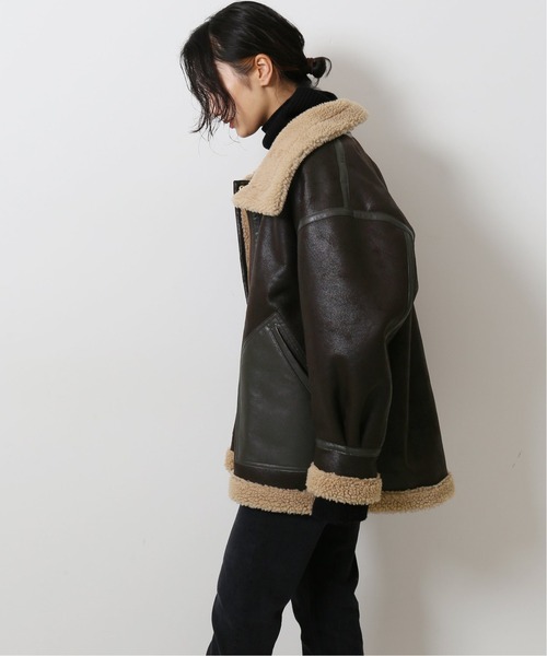 journal standard L'essage（ジャーナルスタンダードレサージュ）の「アビエータージャケット◆（その他アウター・レディース・ブラウン・フリー）」の10枚目の写真