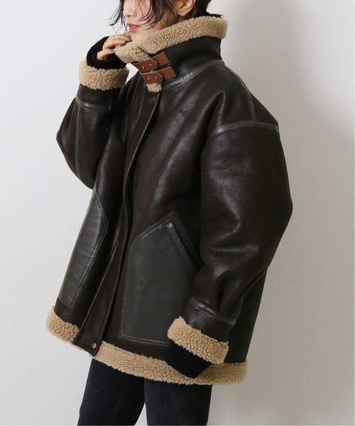 journal standard L'essage（ジャーナルスタンダードレサージュ）の「アビエータージャケット◆（その他アウター・レディース・ブラウン・フリー）」の7枚目の写真