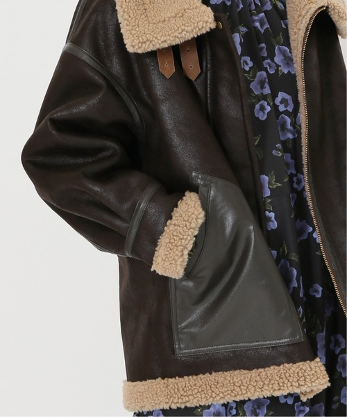 journal standard L'essage（ジャーナルスタンダードレサージュ）の「アビエータージャケット◆（その他アウター・レディース・ブラウン・フリー）」の11枚目の写真