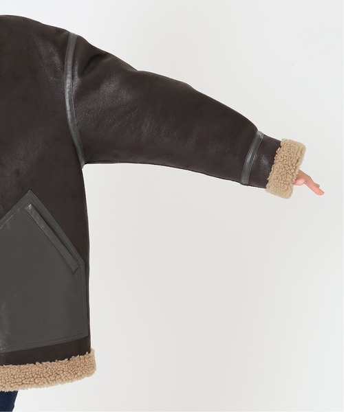 journal standard L'essage（ジャーナルスタンダードレサージュ）の「アビエータージャケット◆（その他アウター・レディース・ブラウン・フリー）」の4枚目の写真