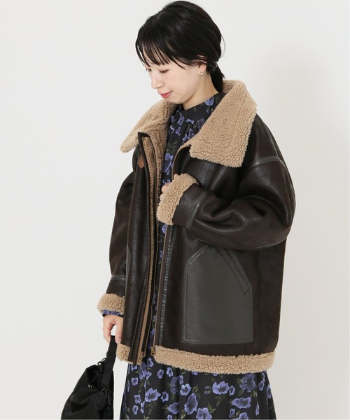 journal standard L'essage（ジャーナルスタンダードレサージュ）の「アビエータージャケット◆（その他アウター・レディース・ブラウン・フリー）」の14枚目の写真