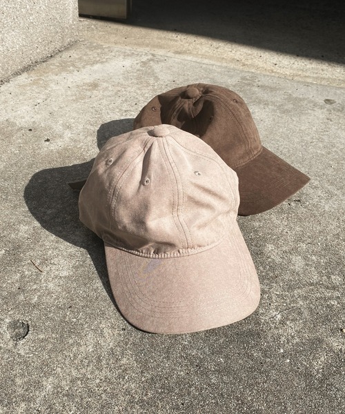 DouDou（ドゥドゥ）の「ピーチスキンキャップ（キャップ・レディース・ブラック/ブラウン/グレー・FREE）」の3枚目の写真