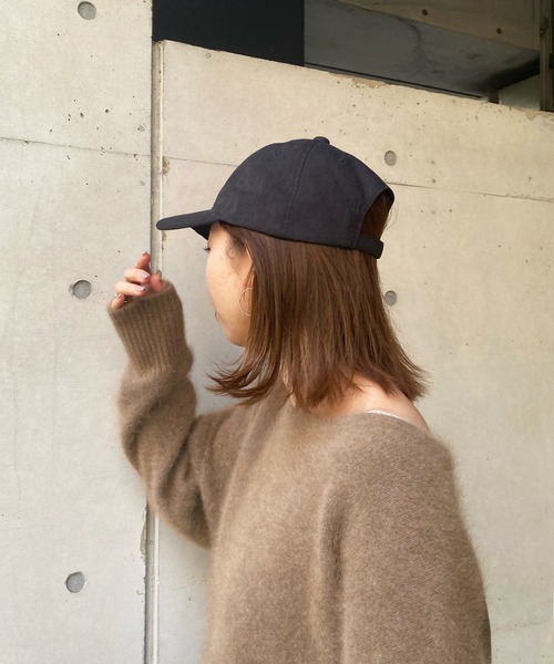 DouDou（ドゥドゥ）の「ピーチスキンキャップ（キャップ・レディース・ブラック/ブラウン/グレー・FREE）」の8枚目の写真