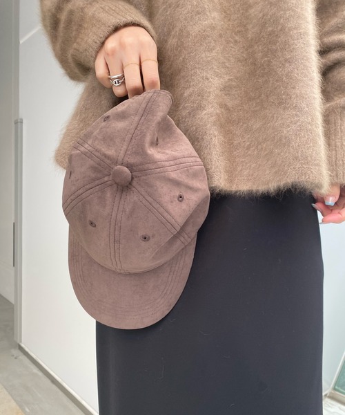 DouDou（ドゥドゥ）の「ピーチスキンキャップ（キャップ・レディース・ブラック/ブラウン/グレー・FREE）」の16枚目の写真