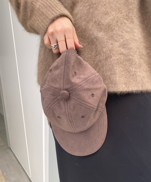 DouDou（ドゥドゥ）の「ピーチスキンキャップ（キャップ・レディース・ブラック/ブラウン/グレー・FREE）」の15枚目の写真