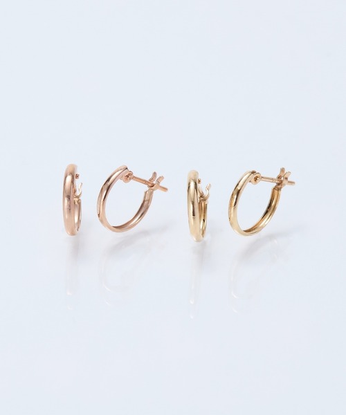 Phoebe(フィービィー)の「【K10】ディアフープピアス ゴールド/BOX&ショッパーつき(ピアス(両耳用)・レディース・ピンクゴールド/イエローゴールド・FREE)」の9枚目の写真