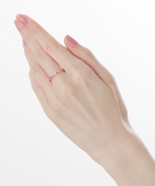 COCOSHNIK(ココシュニック)の「K10ダイヤモンド スリットリング(リング・レディース・アイボリー系・10号/12号/14号)」の3枚目の写真
