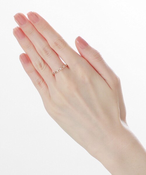 COCOSHNIK(ココシュニック)の「K10ダイヤモンド スリットリング(リング・レディース・アイボリー系・10号/12号/14号)」の14枚目の写真