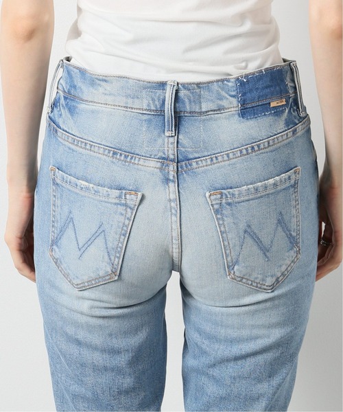 MOTHER DENIM（マザーデニム）の「【MOTHER】 THE INSIDER CROP STEP FRAY（デニムパンツ・レディース・サックスブルー・27/25/26）」の8枚目の写真