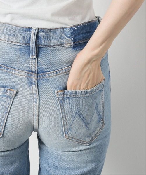 MOTHER DENIM（マザーデニム）の「【MOTHER】 THE INSIDER CROP STEP FRAY（デニムパンツ・レディース・サックスブルー・27/25/26）」の9枚目の写真