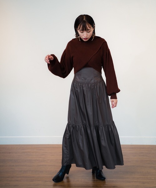 LADYMADE(レディメイド)の「コルセットティアードボリュームスカート(スカート・レディース・パープル/ブラウン/その他1・FREE)」の17枚目の写真