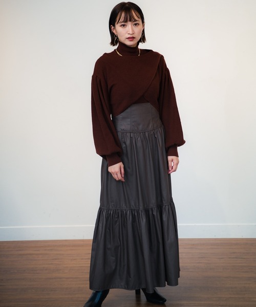 LADYMADE(レディメイド)の「コルセットティアードボリュームスカート(スカート・レディース・パープル/ブラウン/その他1・FREE)」の12枚目の写真