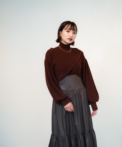 LADYMADE(レディメイド)の「コルセットティアードボリュームスカート(スカート・レディース・パープル/ブラウン/その他1・FREE)」の6枚目の写真