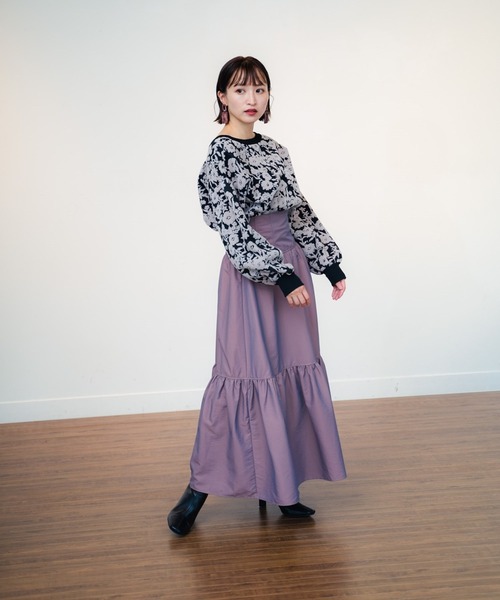 LADYMADE(レディメイド)の「コルセットティアードボリュームスカート(スカート・レディース・パープル/ブラウン/その他1・FREE)」の15枚目の写真
