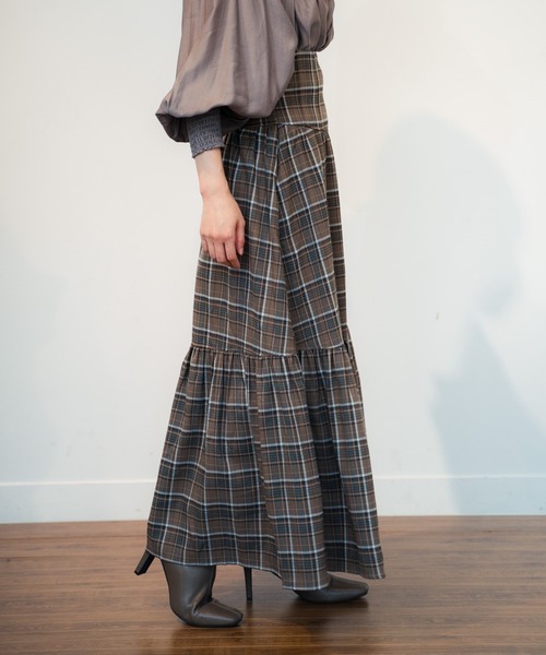 LADYMADE(レディメイド)の「コルセットティアードボリュームスカート(スカート・レディース・パープル/ブラウン/その他1・FREE)」の14枚目の写真