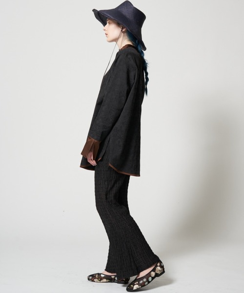 Solace（ソレイス）の「レースジャガードパイピングブラウス（シャツ/ブラウス・レディース・ブラック/ホワイト・FREE）」の19枚目の写真