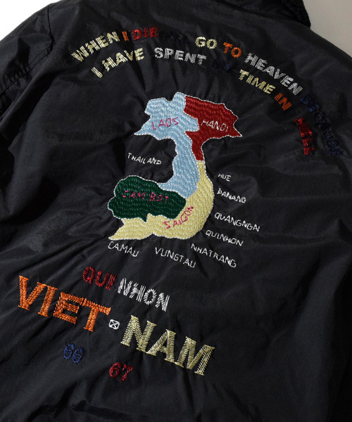 ALDIES（アールディーズ）の「Vietnam Drop Shoulder Wide Jacket / ベトナムドロップショルダーワイドジャケット（カバーオール・メンズ・イエロー/ブラック・MEDIUM/LARGE/SMALL）」の5枚目の写真