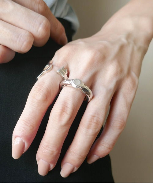 e.m.（イーエム）の「メタルジルコニアリング（リング・レディース・シルバー・#17/#9/#11/#15/#19/#13）」の11枚目の写真