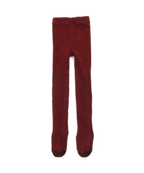 BREEZE（ブリーズ）の「パッケージ入りケーブル編みタイツ（タイツ/ストッキング・キッズ・エンジ/アイボリー/ブラック・140/80/100/120）」の3枚目の写真