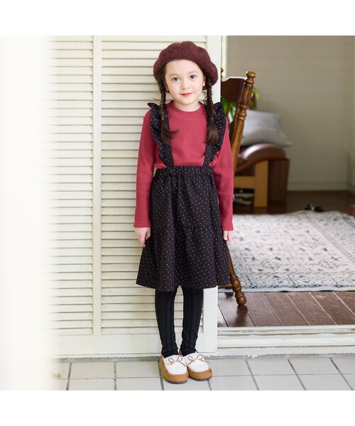 BREEZE（ブリーズ）の「パッケージ入りケーブル編みタイツ（タイツ/ストッキング・キッズ・エンジ/アイボリー/ブラック・140/80/100/120）」の7枚目の写真