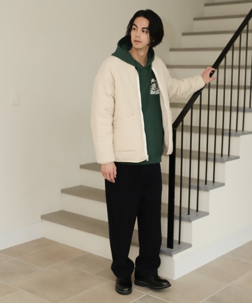 niko and...(ニコアンド)の「フラノベイカーパンツ(その他パンツ・メンズ・キャメル/アイボリー/ネイビー・MEDIUM/LARGE)」の15枚目の写真