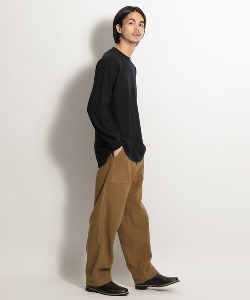 niko and...(ニコアンド)の「フラノベイカーパンツ(その他パンツ・メンズ・キャメル/アイボリー/ネイビー・MEDIUM/LARGE)」の6枚目の写真