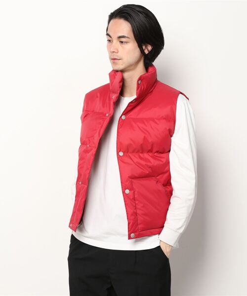 CLAMP(クランプ)の「CLAMP/クランプ/Down vest(tight fit)(ベスト・メンズ・ブラック/ブラウン/レッド・1)」の1枚目の写真