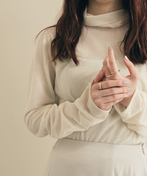 SMELLY(スメリー)の「ダブルフィンガー2セットリング(リング・レディース・ゴールド・-)」の2枚目の写真