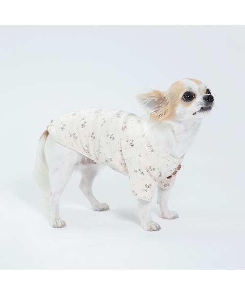 Burner（バーナー）の「【MOFF】MOFF フラワー長袖TOPS  MO213-023-015 犬服 ペット用品（ペットウェア・レディース・ピンク/オフホワイト・4号/2号/5号/3号/1号）」の6枚目の写真