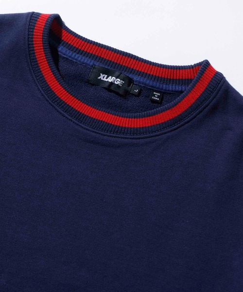 XLARGE（エクストララージ）の「2TONE CREWNECK SWEAT（スウェット・メンズ・ライトブルー/ネイビー/グリーン・S/M/L/XL）」の8枚目の写真