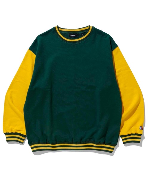 XLARGE（エクストララージ）の「2TONE CREWNECK SWEAT（スウェット・メンズ・ライトブルー/ネイビー/グリーン・S/M/L/XL）」の15枚目の写真
