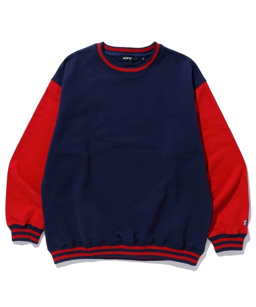 XLARGE（エクストララージ）の「2TONE CREWNECK SWEAT（スウェット・メンズ・ライトブルー/ネイビー/グリーン・S/M/L/XL）」の17枚目の写真