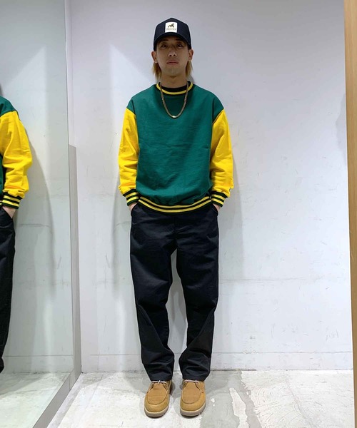 XLARGE（エクストララージ）の「2TONE CREWNECK SWEAT（スウェット・メンズ・ライトブルー/ネイビー/グリーン・S/M/L/XL）」の18枚目の写真