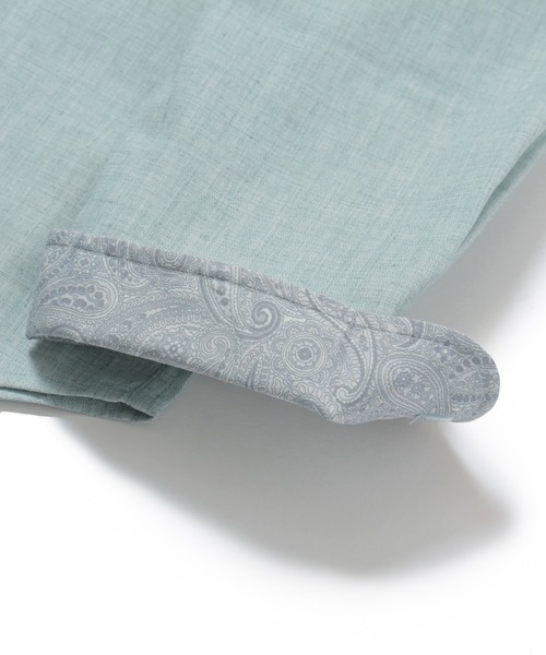 MEN'S BIGI(メンズビギ)の「リネン×ポリエステル メランジシャツ(シャツ/ブラウス・メンズ・ホワイト/サックスブルー/ピンク/エメラルド・01/02/03/04)」の17枚目の写真