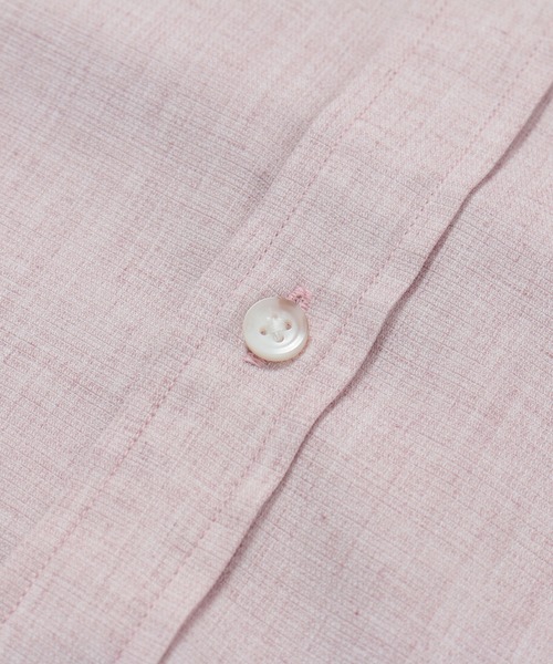 MEN'S BIGI(メンズビギ)の「リネン×ポリエステル メランジシャツ(シャツ/ブラウス・メンズ・ホワイト/サックスブルー/ピンク/エメラルド・01/02/03/04)」の22枚目の写真