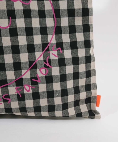 POU DOU DOU（プードゥドゥ）の「ウェザーギンガムポケッタブルトートバッグ（トートバッグ・レディース・ブルー/スミクロ・8）」の21枚目の写真