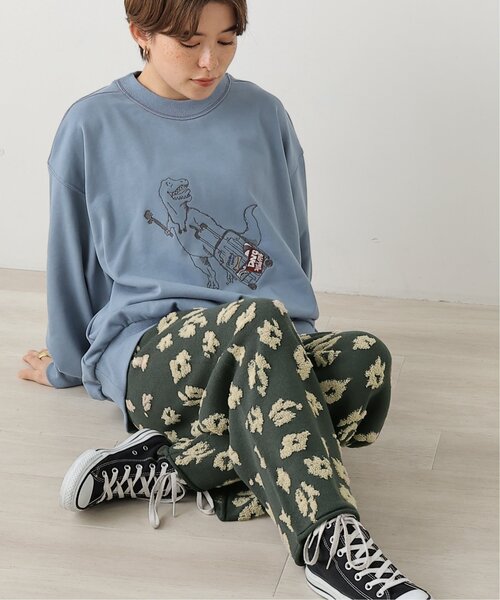 DOUBLE NAME(ダブルネーム)の「旅の始まり恐竜刺しゅうプルオーバー(スウェット・レディース・オフホワイト/サックスブルー/グリーン/スミクロ・FREE)」の8枚目の写真